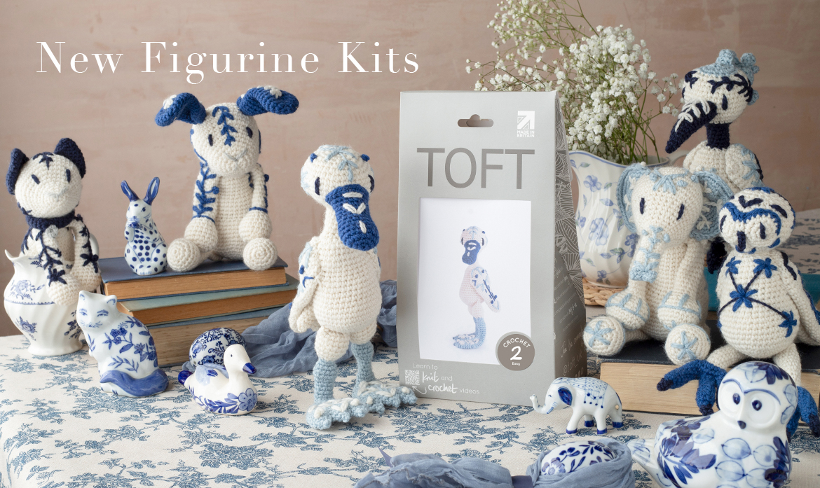 New figurine crochet kits toft pattern box